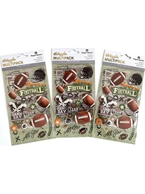 Bliss Store Productions Çıkartma Çeşitleri Paketi, Futbol, 3'lü Paket, 3 Parça