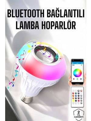 TKÇ Lamba LED Hoparlör Dayanıklı ve Uzun Ömürlü Bluetooth Hoparlör