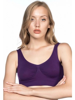 Marsilyan™ Mor Mı  4005 Soft Kalın Askı Büstiyer