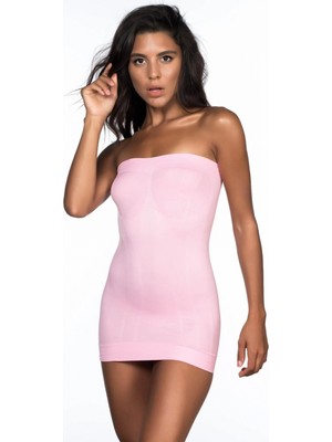 Marsilyan™ Pembe Mı  5005 Soft Desenli Straplez Atlet