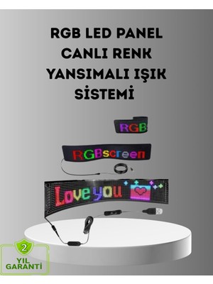 TKÇ Akıllı LED Matrix Panel – USB Bağlantılı Kaydırmalı Yazı ve Animasyon Desteği
