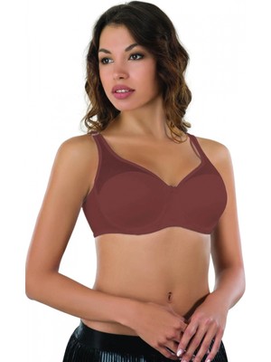 Marsilyan™ Bordo Mı  167C Pedli Tül Toparlayıcı Sütyen