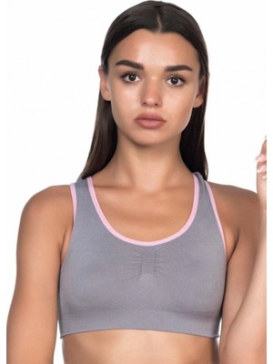 Marsilyan™ Gri Pembe Mı  4024 Double Toparlayıcı Büstiyer