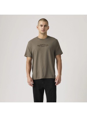 Lse_ss Relaxed Fıt Tee Serıf Ls;co 1 Bunkahverengi