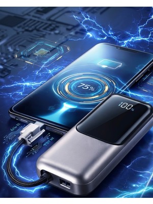 Toyigoo Dijital Göstergeli 13000 Mah Süper Hızlı Şarj Destekli Taşınabilir Powerbank - Lisinya
