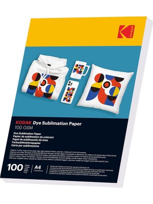 Kodak 100 Gr/m2 20X30(A4)-100 Adet Sublimasyon Transfer Kağıdı - 9891-194