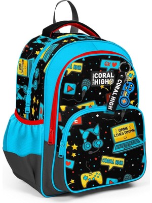 Coral High Mavi Gamer Ilkokul Günlük Sırt Çantası - Erkek