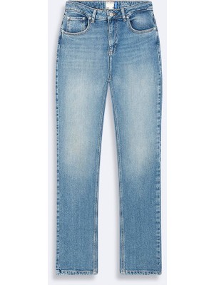 LTB Ronna B Dar Paça Yüksek Bel Mid Indigo Jean Pantolon