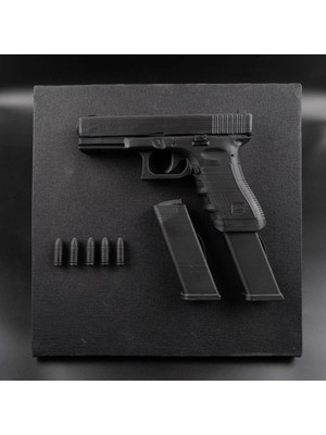 Oko Design 3D Dekoratif Tablo – Glock-19 ve Uzatılmış