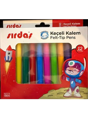 Sırdaş Keçeli Boya Kalemi 12'li 8012