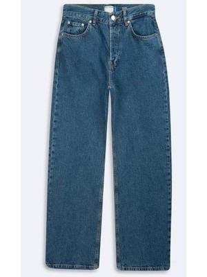 LTB Vanetta Düz Paça Yüksek Bel Mid Indigo Jean Pantolon