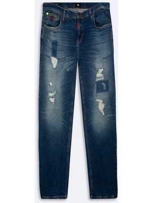 LTB Smarty Dar Paça Orta Bel Dark Indigo Jean Pantolon