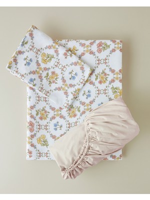 English Home Felix Baskılı Pamuklu Tek Kişilik Pike Takımı 150X220 cm Sarı