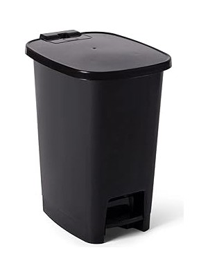 Uravas Store Miss Collection Lüx Serisi Pedallı 15 Litre Çöp Kovası Siyah