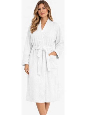 Hsc Bilişim Kimono Yaka Unisex Pamuklu Tek Kişilik Bornoz Yeşil