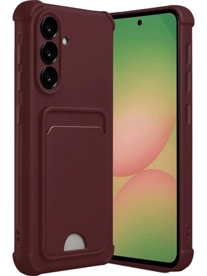 Durukar®  Samsung Galaxy A17 5g Kelvin Kartvizitli Silikon - Bordo