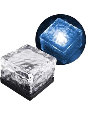 Senka Powermaster PM-21649 Solar Mavi Ledli Tuğla Görünümlü Bahçe Dekorasyon Aydınlatma