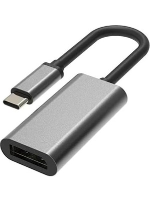 Type-C To Displayport Adaptör USB C Dp Çevirici Notebook Pc Bilgisayar Uyumlu HC67 (Hdmı Değildir)