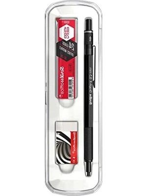 Esranın Dünyası 3'lü Set Mekanik Kalem, Silgi ve 0.5 mm Mat Siyah Kalem