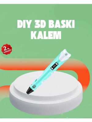 Akmanora Üç Boyutlu 3D Yazıcı Kalem Abs ve Pla Uyumlu