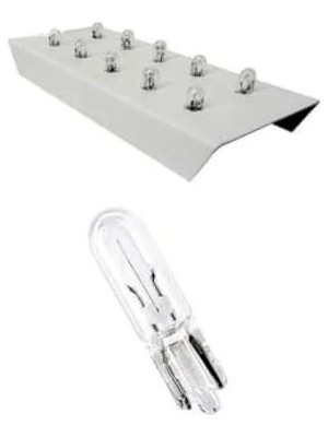 Esranın Dünyası 12V T5 1.2W Mini Dipsiz Ampul Seti - 10 Adet Renk Seçeneği