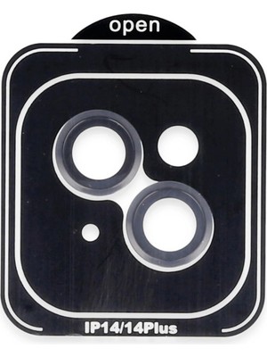 Durukar®  iPhone 14 Pvd Metal Kamera Lens - Siyah