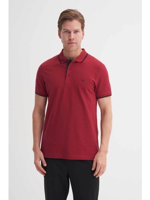 Cazador Slim Fit Bordo Erkek Polo Yaka T-Shirt 46140