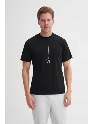 Cazador Regular Fit Siyah Erkek T-Shirt 40910