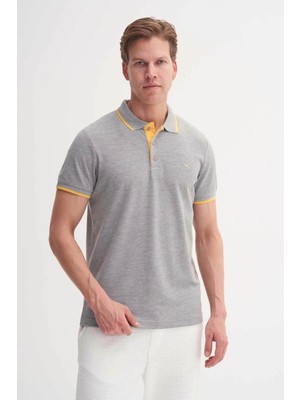 Cazador Slim Fit Gri Erkek Polo Yaka T-Shirt 46140