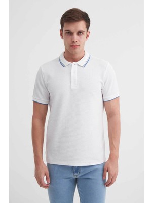 Cazador Slim Fit Beyaz Erkek T-Shirt 42470