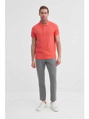 Cazador Polo Yaka Açık Kırmızı Erkek T-Shirt 46130