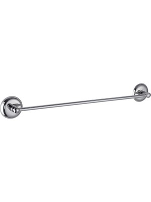 Primeaks 40 cm Krom Kaplama Metal Havluluk - Vidalı Duvar Tipi Banyo Havlu Askısı