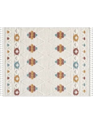 Vivense Elit Bukleli Peluş Salon Halısı, 0913A, Multi, 100X300
