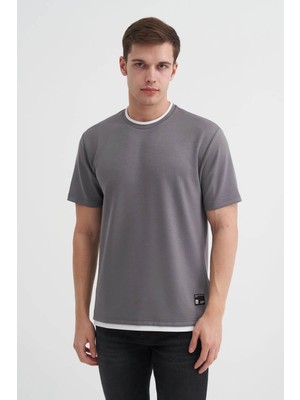 Cazador Regular Fit Koyu Gri Erkek T-Shirt 40030