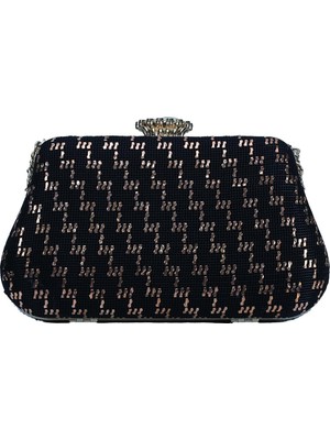 E38 El Işçiliği  Tel Kırma Pörtföy Çanta 20*14*4 cm - 6492