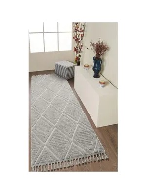 Vivense Elit Bukleli Yumuşak Peluş Post Shaggy Halı K742B, 100X150