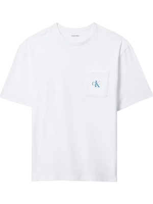 Calvin Klein Erkek Monogram Kısa Kollu Bisiklet Yaka Pijama Üstü LV00NM2972