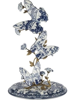 Mikasa Moor Mavi Kelebek Standı 56X37X26CM