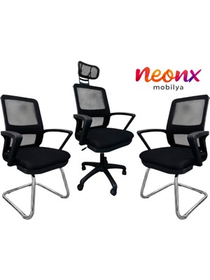 Neonx|belinay Ofis Koltuk Takımı Ergonomik Tasarım Modern Görünüm