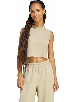 Adidas W All Szn Rb Tk Kadın Günlük Crop Üst JZ6869 Haki