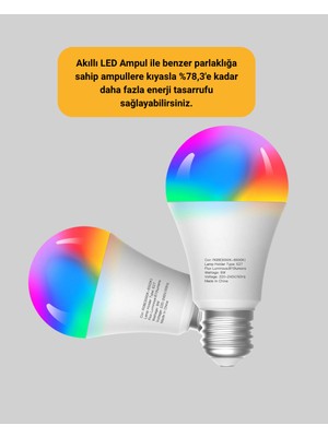 Onba Enerji Verimli Akıllı LED Ampul Uzaktan Kontrol Özellikli - OB1468-5957