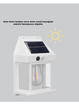 Onba Solar Sensörlü Dış Mekan Lamba 3 Işık Modlu ve IP65 Dayanıklı - OB1015-3538