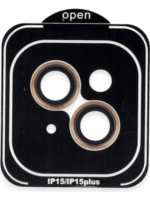 Durukar®  iPhone 14 Pvd Metal Kamera Lens - Turuncu