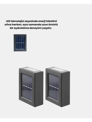 Onba Solar Dış Mekan Aplik Su Geçirmez Dayanıklı LED Aydınlatmalı - OB3893-4004