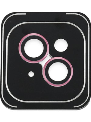 Durukar®  iPhone 14 Pvd Metal Kamera Lens - Pembe