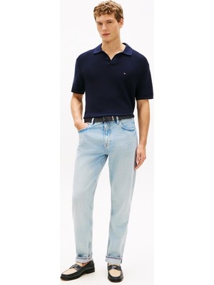 Tommy Hilfiger ShopINN Cool Touch Structure Ss Polo Erkek Mavi Sweatshirt - MW0MW42795