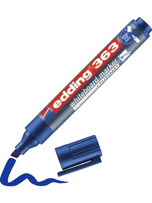 Düzey Edding E-363 Beyaz Tahta Kalemi Capoff Mavi