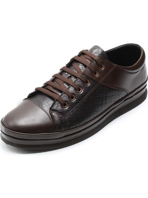 Costo Shoes Büyük Numara Erkek Ayakkabı GS1840 Kahve  Dana Derisi Büyük Numara Erkek Ayakkabı 4 Mevsim Geniş Kalıp Rahat Kullanım