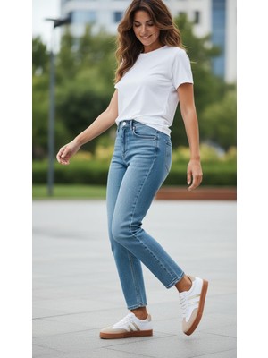 Eforia K7012 Beyaz Sneaker Tam Ortopedik Kadın Günlük Spor Ayakkabı