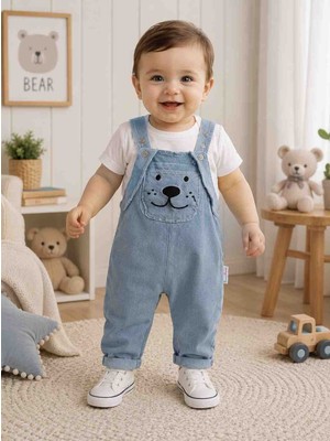 Uçurtma Baby Kids Babybuu Kulak Detaylı Erkek Bebek Yazlık Bayramlık Salopet